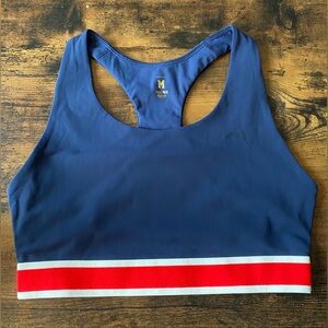 Never worn women's Tracksmith Navy Run bra.